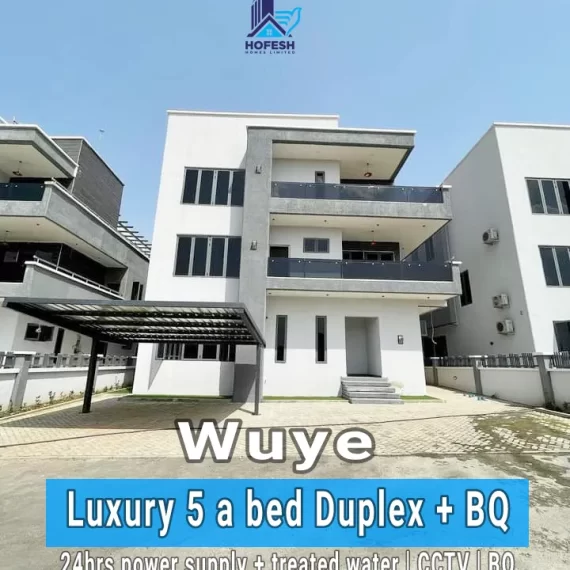 High-End 5 Bedroom Detached Duplex in Wuye